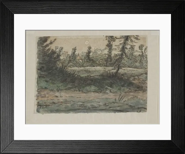 Framed Print : Near Vichy, 1866 / 67. Creator: Jean Francois Millet Framed Print : Near Vichy, 1866 / 67. Creator: Jean Francois Millet