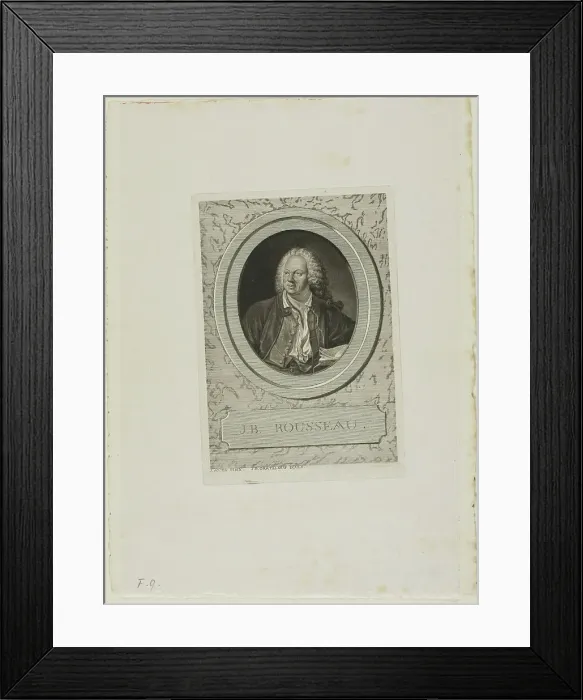 Framed Print : J-B. Rousseau, n.d. Creator: Jean-Baptiste de Grateloup Framed Print : J-B. Rousseau, n.d. Creator: Jean-Baptiste de Grateloup