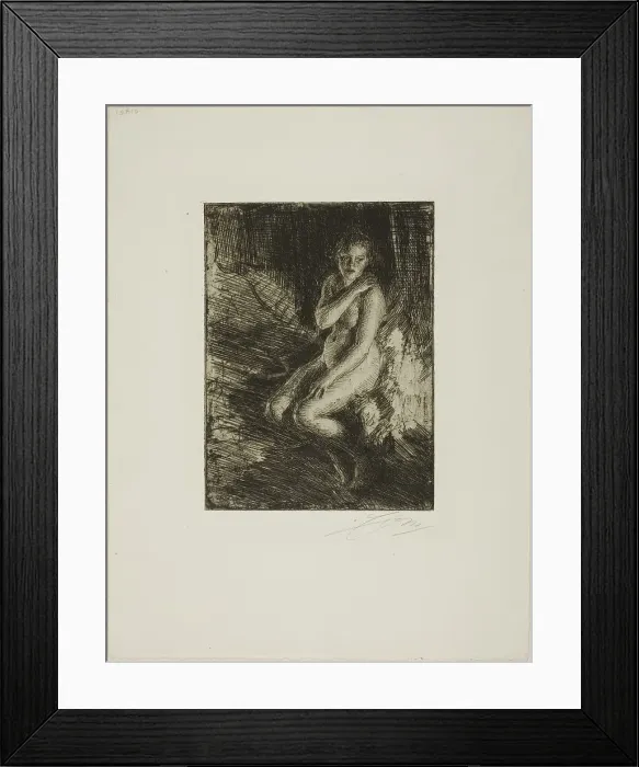 Framed Print : Berit, 1905. Creator: Anders Leonard Zorn Framed Print : Berit, 1905. Creator: Anders Leonard Zorn