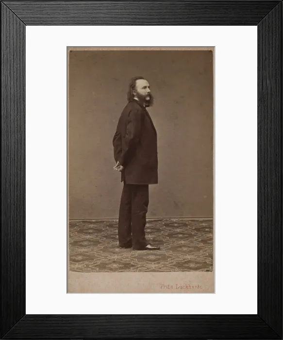 Framed Print : Portrait of the conductor and composer Johann von Herbeck (1831-1877). Creator: Luckhardt, Fritz (1843-1894) Framed Print : Portrait of the conductor and composer Johann von Herbeck (1831-1877). Creator: Luckhardt, Fritz (1843-1894)