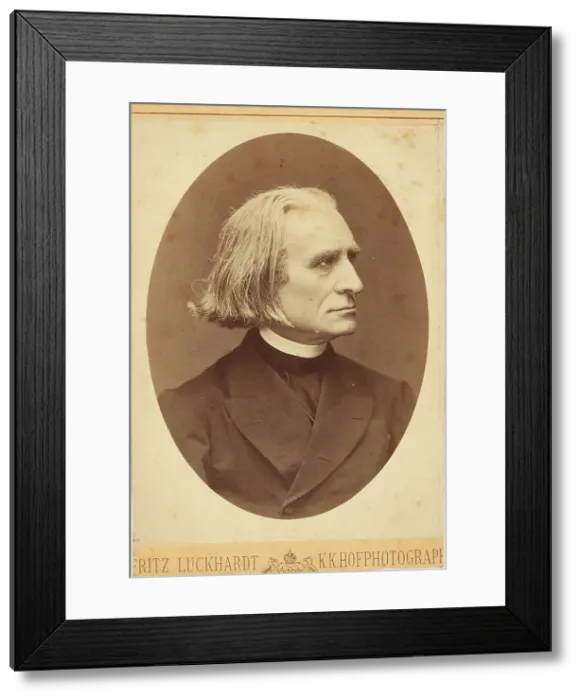 Framed Print : Portrait of the Composer Franz Liszt (1811-1886), 1871. Creator: Luckhardt, Fritz (1843-1894)