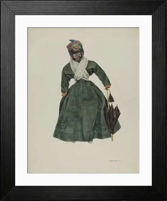 Framed Print : Doll--'Hannah Hitch, c. 1940. Creator: Edith Towner. Doll--'Hannah Hitch, c. 1940. Creator: Edith Towner Framed Print : Doll--'Hannah Hitch, c. 1940. Creator: Edith Towner. Doll--'Hannah Hitch, c. 1940. Creator: Edith Towner
