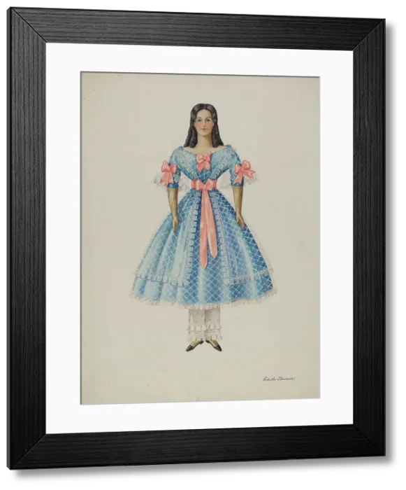 Framed Print : Doll - Delight Bates, c. 1937. Creator: Edith Towner. Doll - Delight Bates, c. 1937. Creator: Edith Towner Framed Print : Doll - Delight Bates, c. 1937. Creator: Edith Towner. Doll - Delight Bates, c. 1937. Creator: Edith Towner