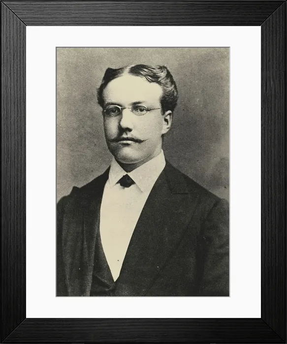 Framed Print : Portrait of the writer and composer Karl August Hermann (1851-1909). Creator: Anonymous Framed Print : Portrait of the writer and composer Karl August Hermann (1851-1909). Creator: Anonymous