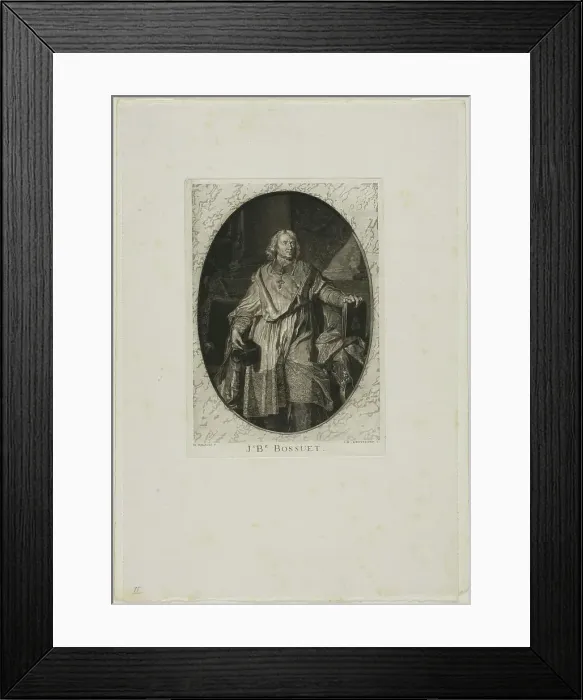 Framed Print : J-B. Bossuet: Standing, n.d. Creator: Jean-Baptiste de Grateloup Framed Print : J-B. Bossuet: Standing, n.d. Creator: Jean-Baptiste de Grateloup