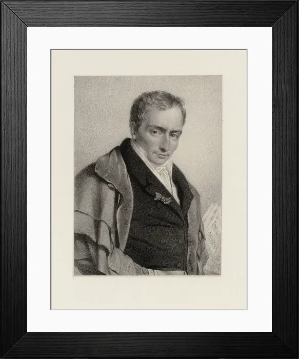 Framed Print : Portrait of the composer Ferdinand Hérold (1791-1833). Creator: Dupré, Louis (1789-1837) Framed Print : Portrait of the composer Ferdinand Hérold (1791-1833). Creator: Dupré, Louis (1789-1837)