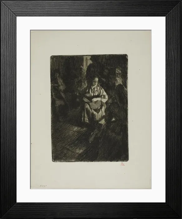 Framed Print : Musique en Famille, 1905. Creator: Anders Leonard Zorn Framed Print : Musique en Famille, 1905. Creator: Anders Leonard Zorn