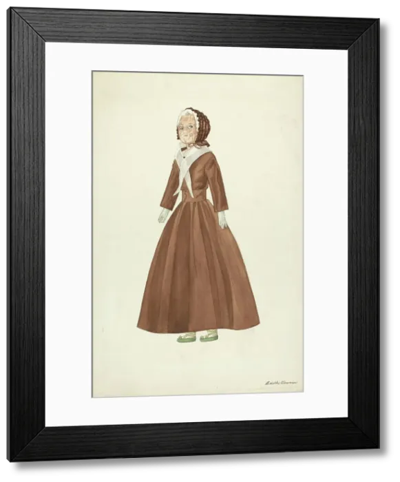 Framed Print : Doll: Betsey Paine, 1935 / 1942. Creator: Edith Towner. Doll: Betsey Paine, 1935 / 1942. Creator: Edith Towner Framed Print : Doll: Betsey Paine, 1935 / 1942. Creator: Edith Towner. Doll: Betsey Paine, 1935 / 1942. Creator: Edith Towner