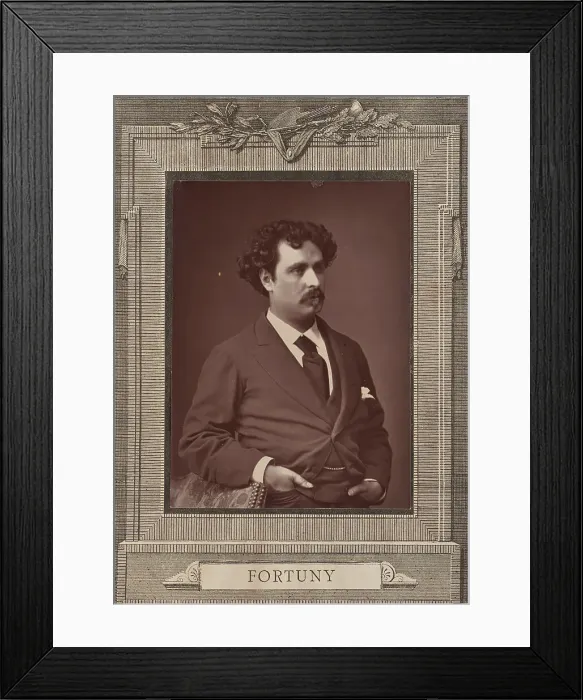 Framed Print : Portrait of the painter Marià Fortuny (1838-1874), c. 1870. Creator: Anonymous Framed Print : Portrait of the painter Marià Fortuny (1838-1874), c. 1870. Creator: Anonymous