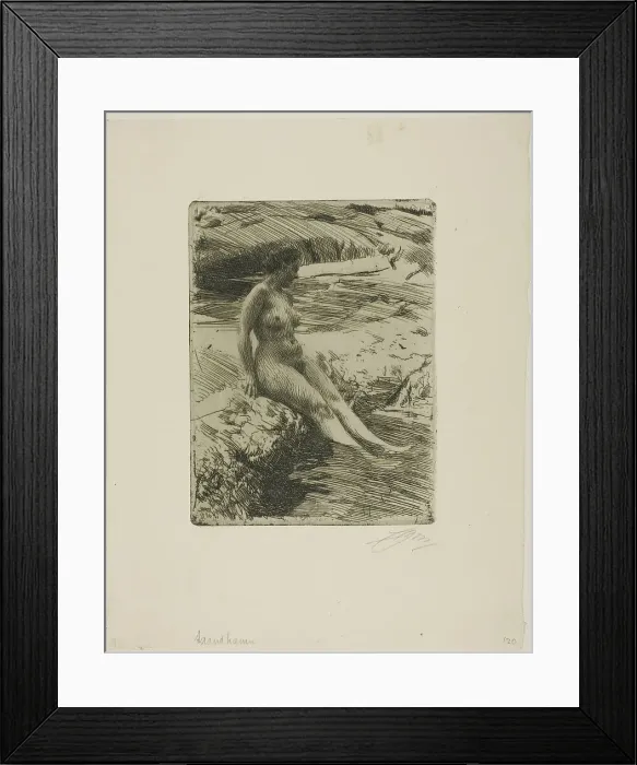 Framed Print : Sandhamn, 1906. Creator: Anders Leonard Zorn Framed Print : Sandhamn, 1906. Creator: Anders Leonard Zorn