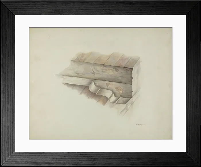 Framed Print : Corbel, 1939. Creator: Edith Towner Framed Print : Corbel, 1939. Creator: Edith Towner