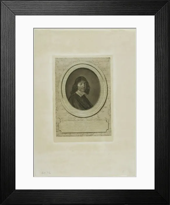 Framed Print : Descartes, n.d. Creator: Jean-Baptiste de Grateloup Framed Print : Descartes, n.d. Creator: Jean-Baptiste de Grateloup