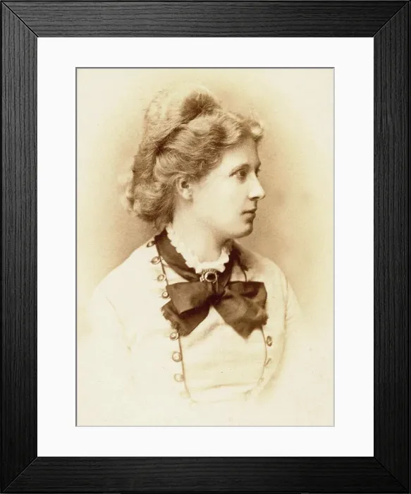 Framed Print : Portrait of the pianist, composer and singer Elisabeth von Herzogenberg (1847-1892). Creator: Anonymous Framed Print : Portrait of the pianist, composer and singer Elisabeth von Herzogenberg (1847-1892). Creator: Anonymous
