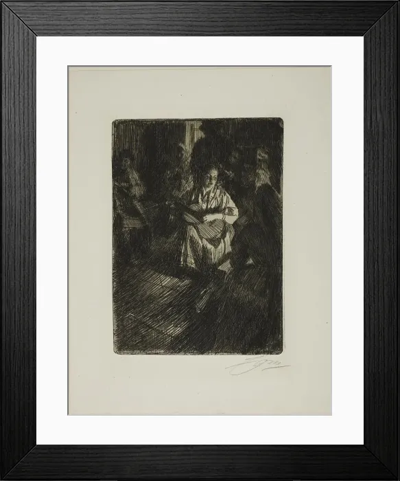 Framed Print : Musique en Famille, 1905. Creator: Anders Leonard Zorn Framed Print : Musique en Famille, 1905. Creator: Anders Leonard Zorn