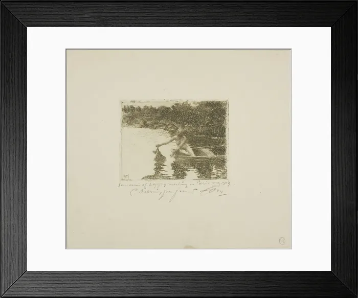 Framed Print : Eka, 1913. Creator: Anders Leonard Zorn Framed Print : Eka, 1913. Creator: Anders Leonard Zorn