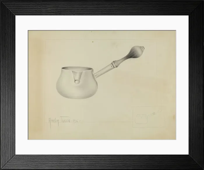 Framed Print : Silver Pipkin, 1936. Creator: Amelia Tuccio Framed Print : Silver Pipkin, 1936. Creator: Amelia Tuccio