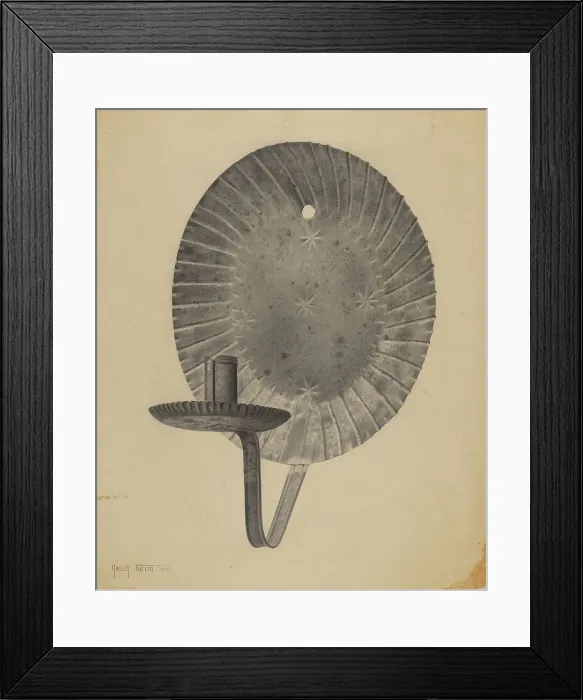Framed Print : Sconce, 1938. Creator: Amelia Tuccio Framed Print : Sconce, 1938. Creator: Amelia Tuccio