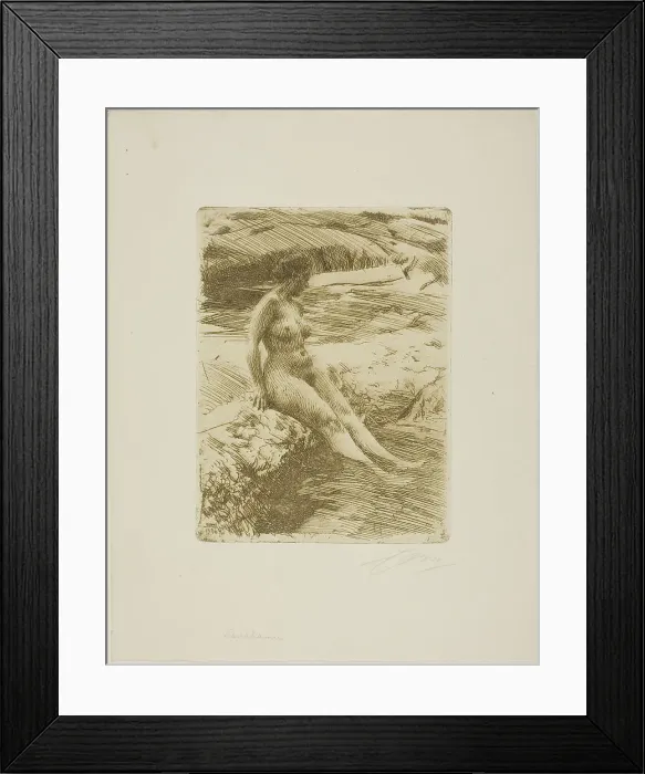 Framed Print : Sandhamn, 1906. Creator: Anders Leonard Zorn Framed Print : Sandhamn, 1906. Creator: Anders Leonard Zorn