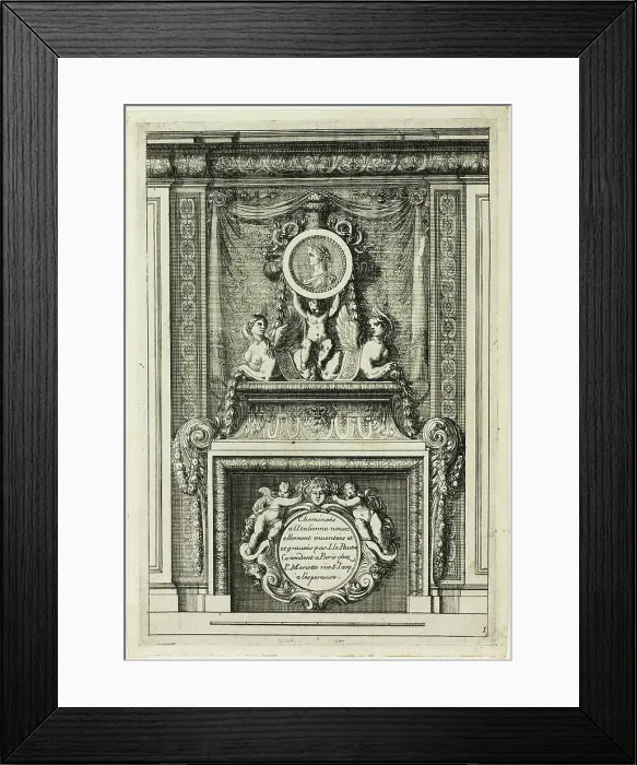 Framed Print : Chimneys in the Italian Manner, c. 1665. Creator: Jean le Pautre Framed Print : Chimneys in the Italian Manner, c. 1665. Creator: Jean le Pautre