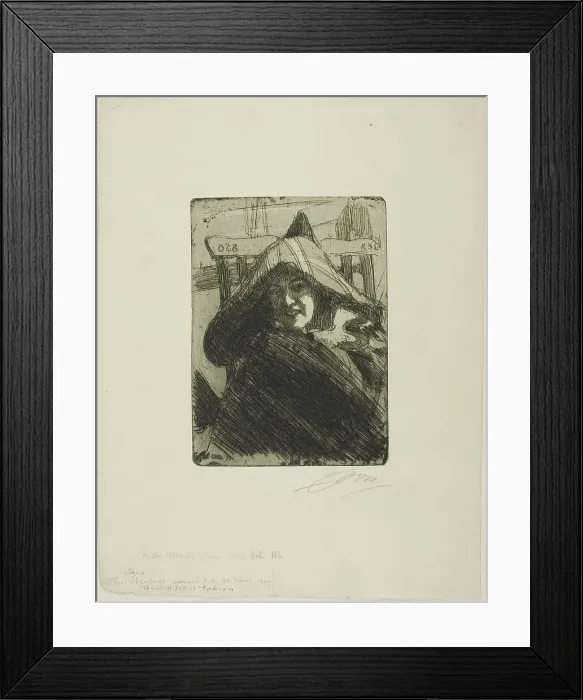 Framed Print : On the Atlantic, 1899. Creator: Anders Leonard Zorn Framed Print : On the Atlantic, 1899. Creator: Anders Leonard Zorn