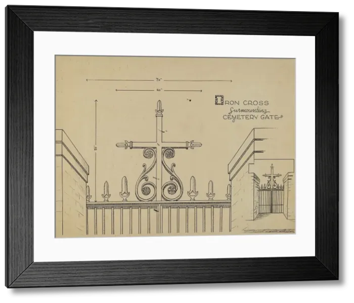 Framed Print : Cross, 1935 / 1942. Creator: Lucien Verbeke Framed Print : Cross, 1935 / 1942. Creator: Lucien Verbeke