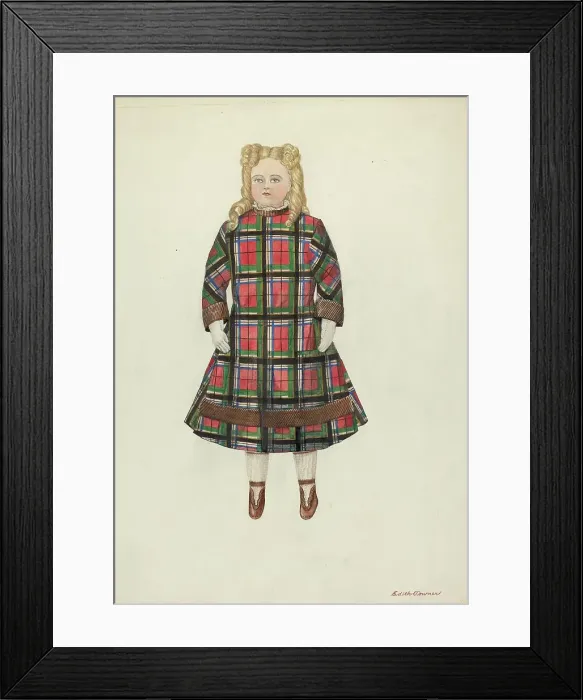 Framed Print : Doll: Florence, c. 1937. Creator: Edith Towner. Doll: Florence, c. 1937. Creator: Edith Towner Framed Print : Doll: Florence, c. 1937. Creator: Edith Towner. Doll: Florence, c. 1937. Creator: Edith Towner