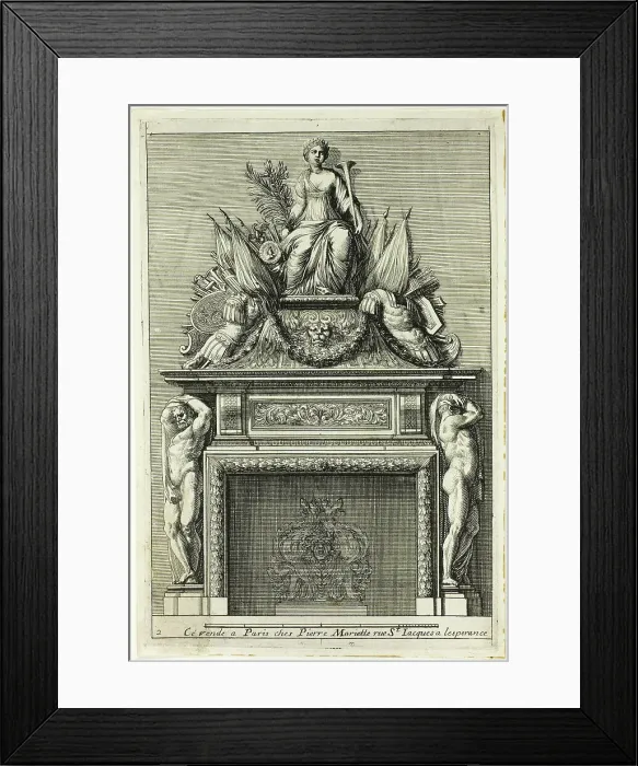 Framed Print : Chimneys in the Italian Manner, c. 1665. Creator: Jean le Pautre Framed Print : Chimneys in the Italian Manner, c. 1665. Creator: Jean le Pautre