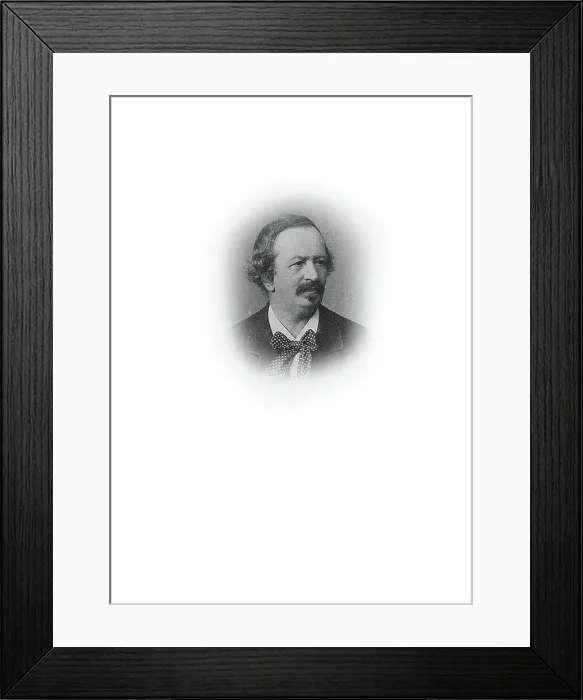 Framed Print : Portrait of the horn player and composer Carl Heinrich Hübler (1822-1893). Creator: Photo studio A. Adler Framed Print : Portrait of the horn player and composer Carl Heinrich Hübler (1822-1893). Creator: Photo studio A. Adler