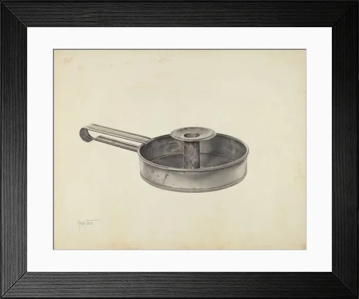 Framed Print : Candlestick, 1935 / 1942. Creator: Amelia Tuccio Framed Print : Candlestick, 1935 / 1942. Creator: Amelia Tuccio