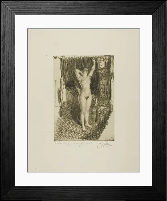 Framed Print : Early, 1914. Creator: Anders Leonard Zorn Framed Print : Early, 1914. Creator: Anders Leonard Zorn