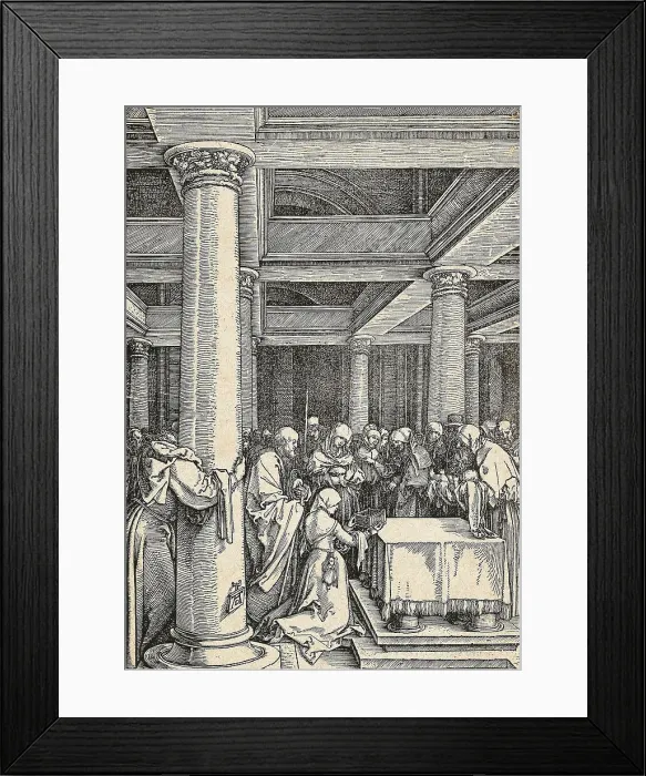 Framed Print : The Presentation in the Temple, from The Life of the Virgin, c. 1505. Creator: Dürer, Albrecht (1471-1528) Framed Print : The Presentation in the Temple, from The Life of the Virgin, c. 1505. Creator: Dürer, Albrecht (1471-1528)