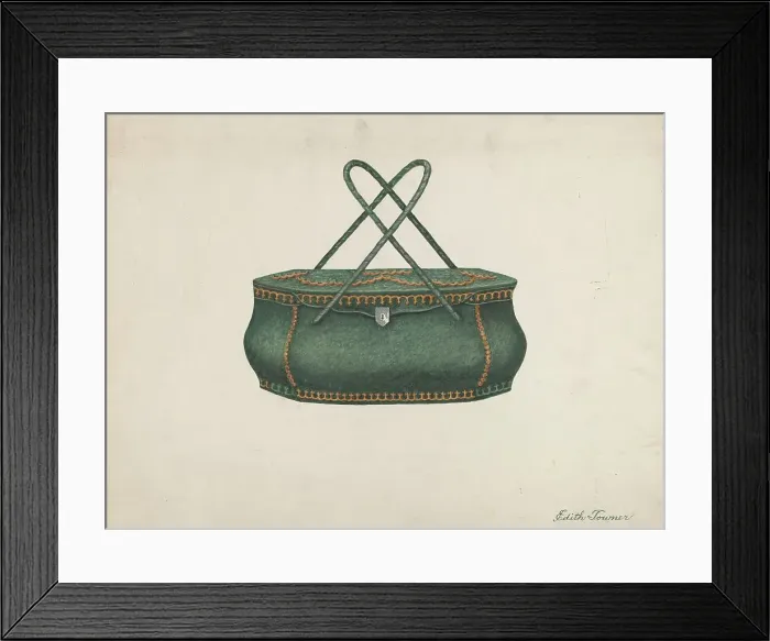 Framed Print : Reticule, 1935 / 1942. Creator: Edith Towner
