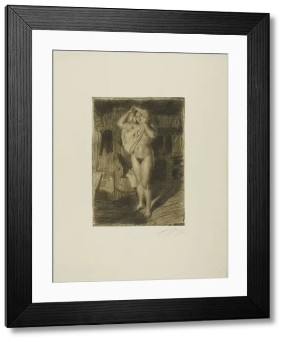 Framed Print : Berserk, 1914. Creator: Anders Leonard Zorn Framed Print : Berserk, 1914. Creator: Anders Leonard Zorn
