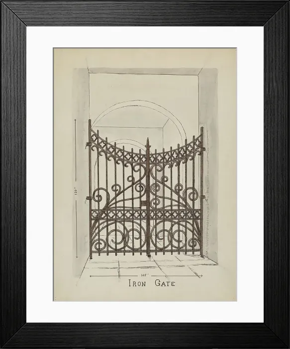 Framed Print : Wishing Gates, c. 1936. Creator: Lucien Verbeke