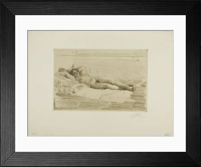 Framed Print : Elin, 1913-14. Creator: Anders Leonard Zorn Framed Print : Elin, 1913-14. Creator: Anders Leonard Zorn