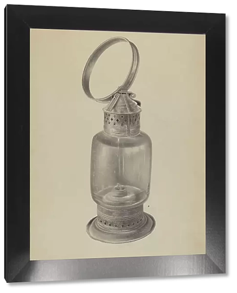 Hand Lantern, c. 1938. Creator: Amelia Tuccio