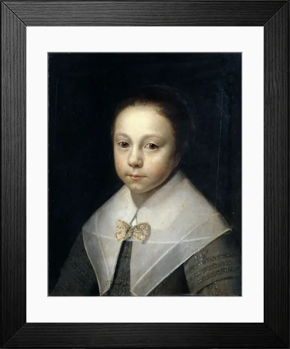 Framed Print : Portrait of a young girl, c. 1640. Creator: Palamedesz, Anthonie (1601-1673) Framed Print : Portrait of a young girl, c. 1640. Creator: Palamedesz, Anthonie (1601-1673)