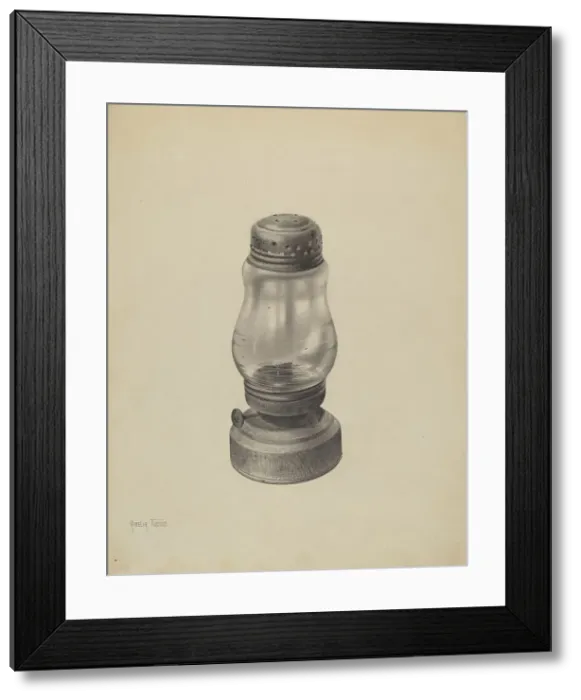 Framed Print : Kerosene Lantern, c. 1939. Creator: Amelia Tuccio Framed Print : Kerosene Lantern, c. 1939. Creator: Amelia Tuccio