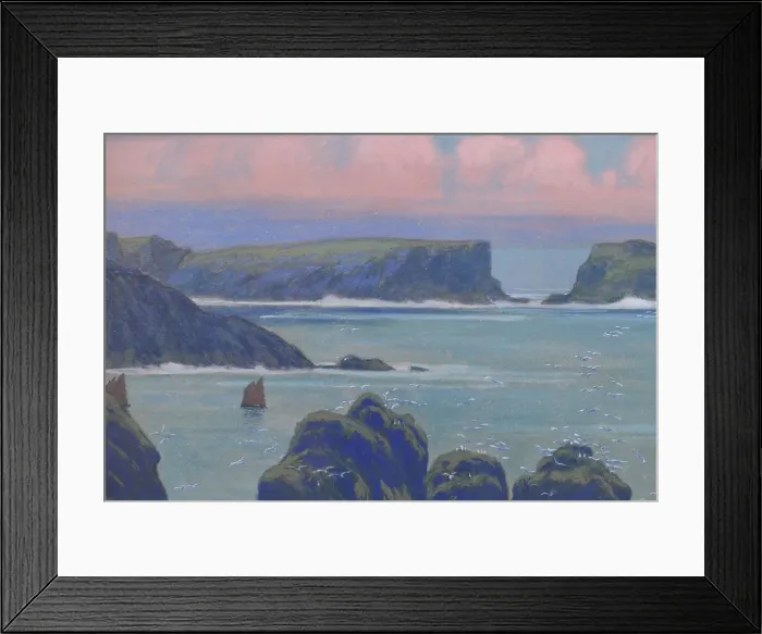Framed Print : Belle-Ile-en-Mer à Goulphar. Creator: Auburtin, Jean Francis (1866-1930) Framed Print : Belle-Ile-en-Mer à Goulphar. Creator: Auburtin, Jean Francis (1866-1930)
