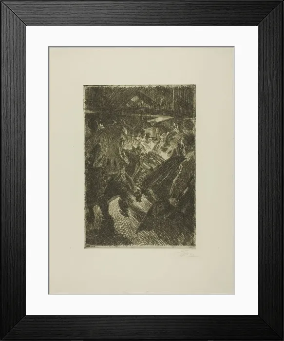 Framed Print : Gopsmor Cottage, 1917. Creator: Anders Leonard Zorn Framed Print : Gopsmor Cottage, 1917. Creator: Anders Leonard Zorn