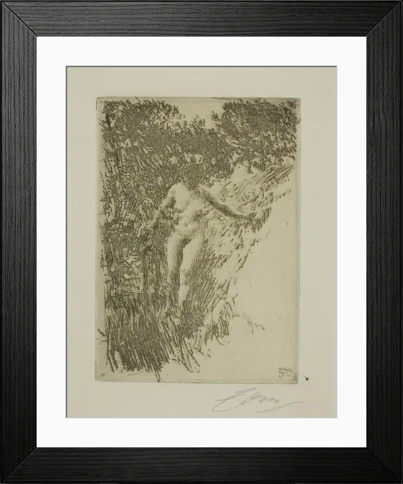 Framed Print : Brushwood, 1911. Creator: Anders Leonard Zorn Framed Print : Brushwood, 1911. Creator: Anders Leonard Zorn
