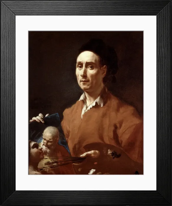 Framed Print : Self-Portrait, 1756. Creator: Capella, Francesco (1711-1784) Framed Print : Self-Portrait, 1756. Creator: Capella, Francesco (1711-1784)