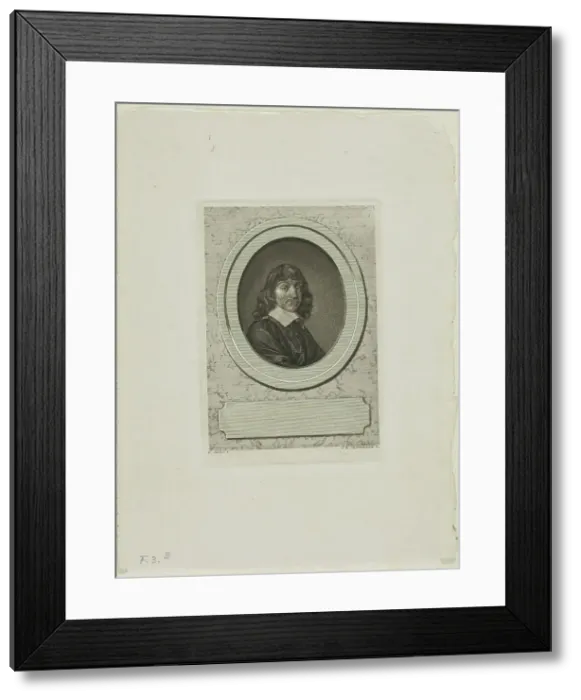 Framed Print : Descartes, n.d. Creator: Jean-Baptiste de Grateloup Framed Print : Descartes, n.d. Creator: Jean-Baptiste de Grateloup