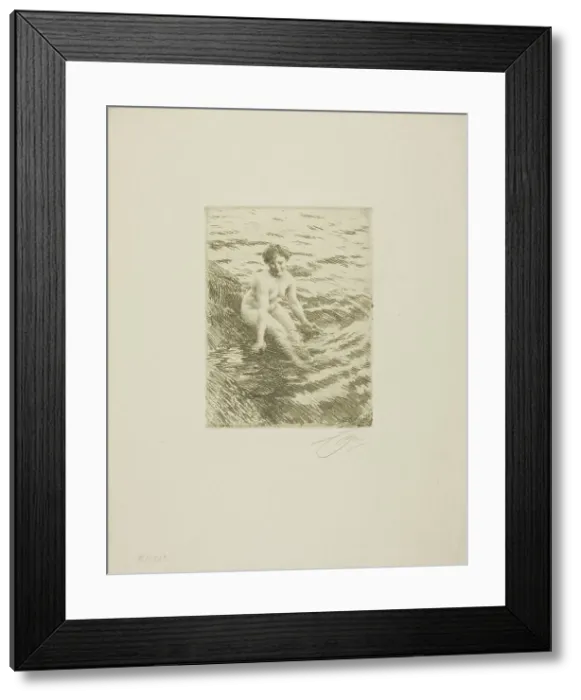 Framed Print : Wet, 1911. Creator: Anders Leonard Zorn Framed Print : Wet, 1911. Creator: Anders Leonard Zorn