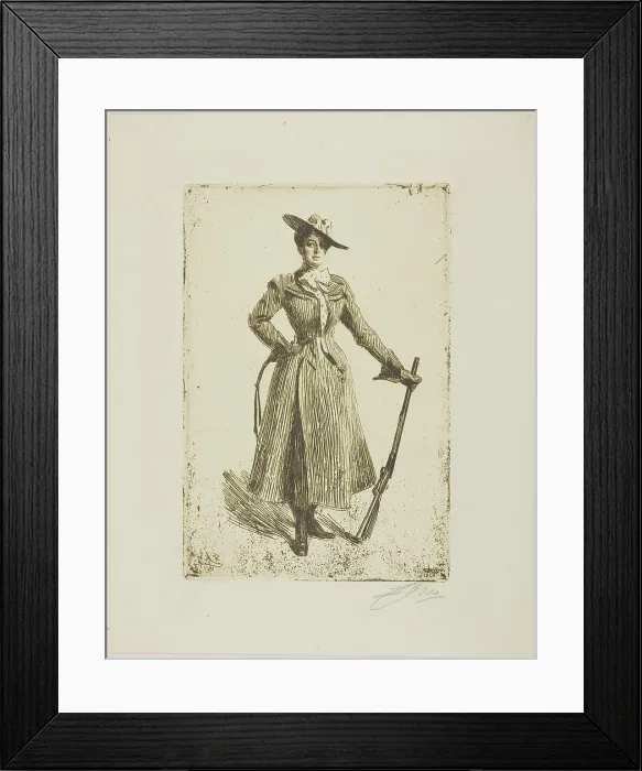 Framed Print : Mrs. Thompson Seton, 1901. Creator: Anders Leonard Zorn Framed Print : Mrs. Thompson Seton, 1901. Creator: Anders Leonard Zorn