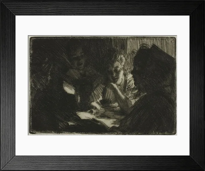 Framed Print : The New Ballad, 1903. Creator: Anders Leonard Zorn Framed Print : The New Ballad, 1903. Creator: Anders Leonard Zorn