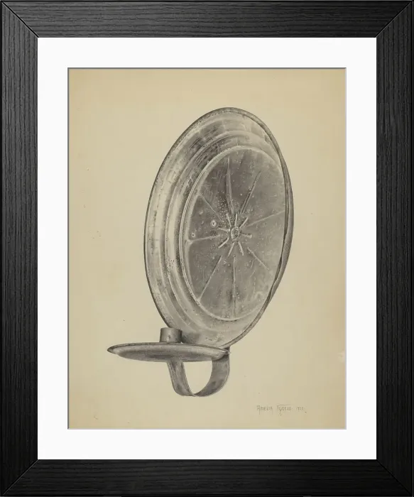 Framed Print : Sconce, 1938. Creator: Amelia Tuccio Framed Print : Sconce, 1938. Creator: Amelia Tuccio