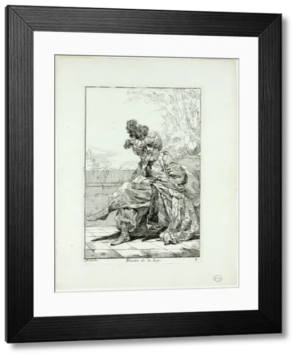 Framed Print : Prestre de la Loy, plate nine from Caravanne du Sultan à la Mecque, 1748. Creator: Joseph-Marie Vien the Elder Framed Print : Prestre de la Loy, plate nine from Caravanne du Sultan à la Mecque, 1748. Creator: Joseph-Marie Vien the Elder