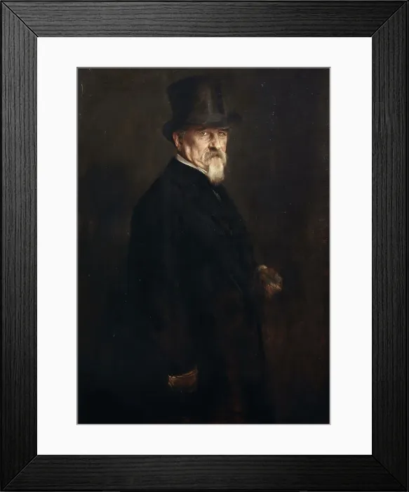 Framed Print : Portrait of Senator Giovanni Morelli, 1886. Creator: Lenbach, Franz, von (1836-1904) Framed Print : Portrait of Senator Giovanni Morelli, 1886. Creator: Lenbach, Franz, von (1836-1904)
