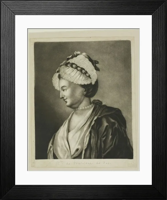 Framed Print : Mme. de Grateloup de Dax, n.d. Creator: Jean-Baptiste de Grateloup Framed Print : Mme. de Grateloup de Dax, n.d. Creator: Jean-Baptiste de Grateloup